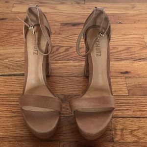 Schutz Platform Sandal Heels